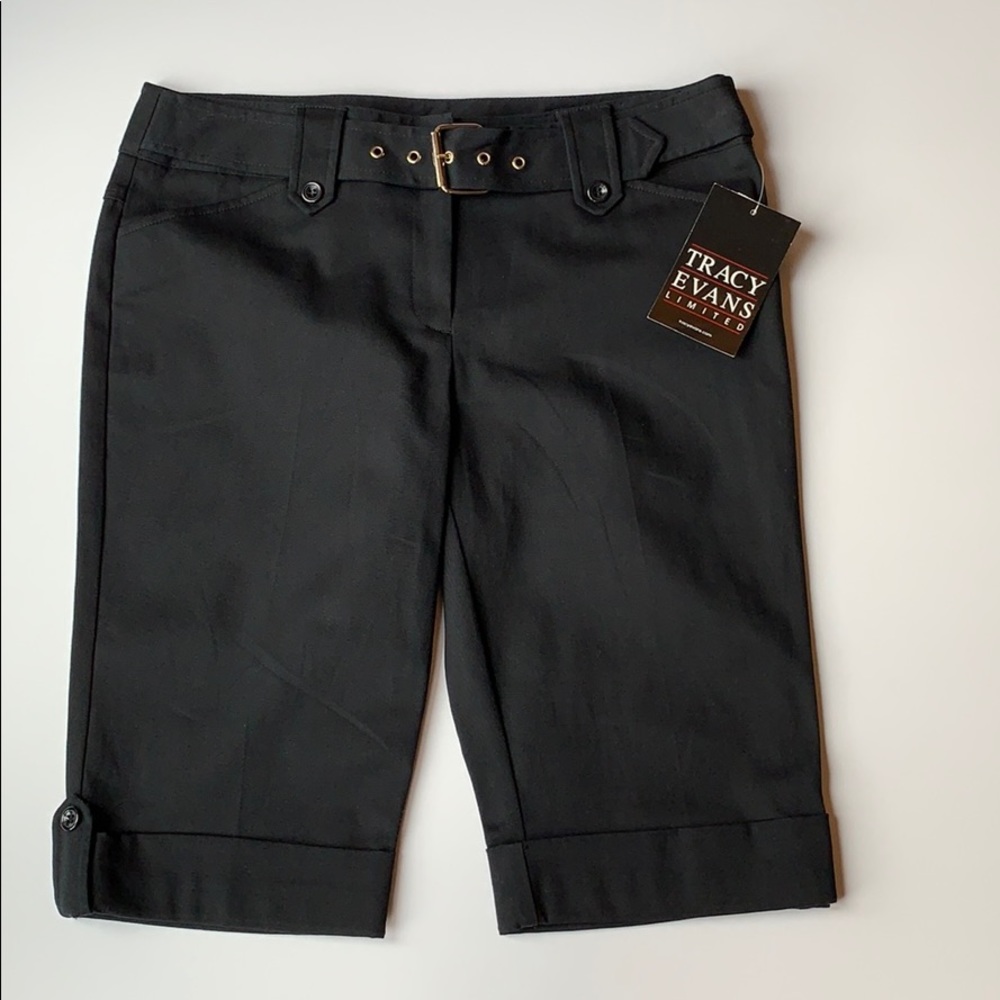 Tracy Evans Limited Black Bermuda Walking Shorts 9